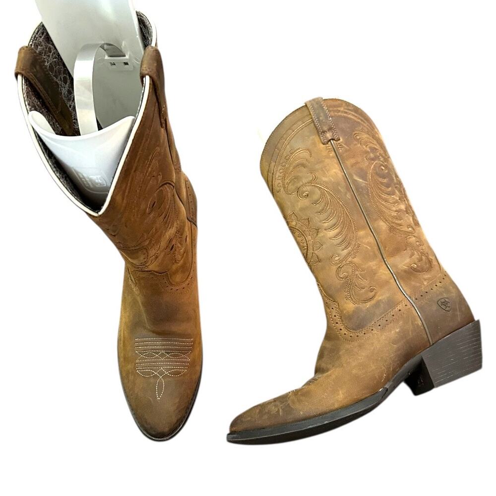Ariat Women’s Magnolia Western Boots Leather Tan Size 10B